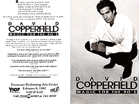 David Copperfield Magic Of The 90s Flyer